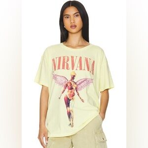 Daydreamer Nirvana Graphic Tee Shirt Crew Neck Short Sleeve Small EUC